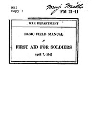 Cover of First Aid for Soldiers (FM 21-11)