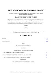 Cover of The Book of Ceremonial Magic