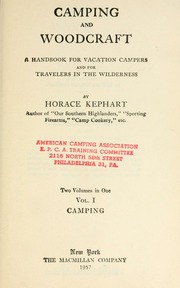 Cover of Camping and Woodcraft